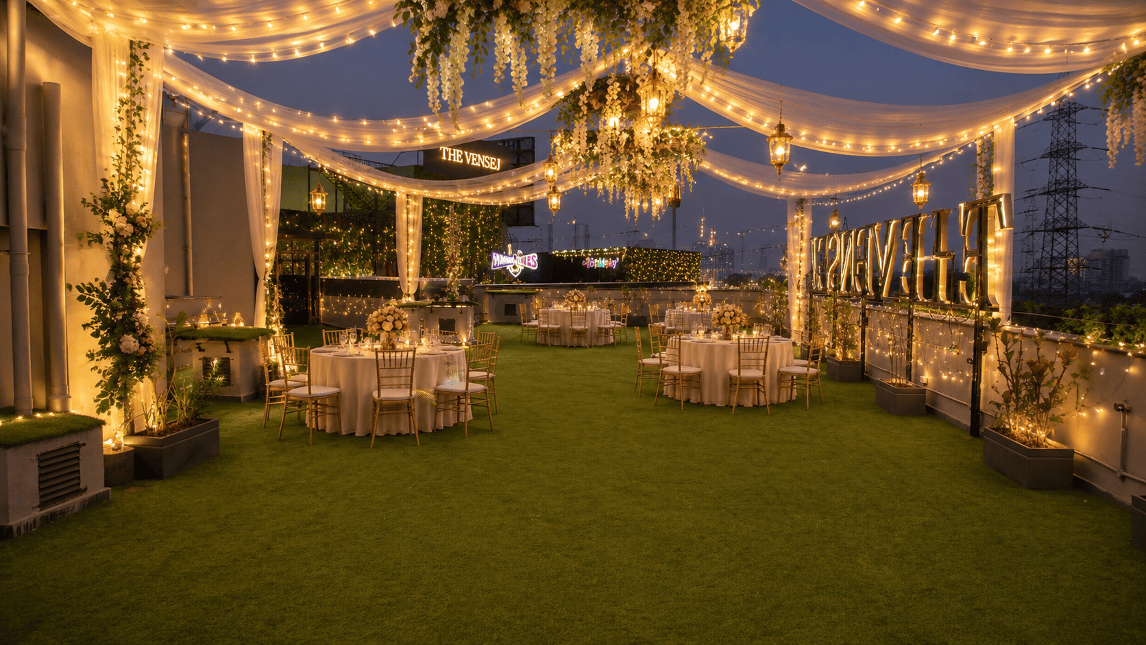 Grand Hall celebration setup