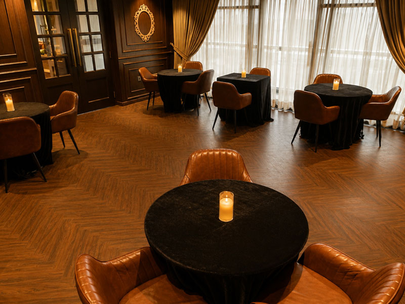Intimate celebration setting